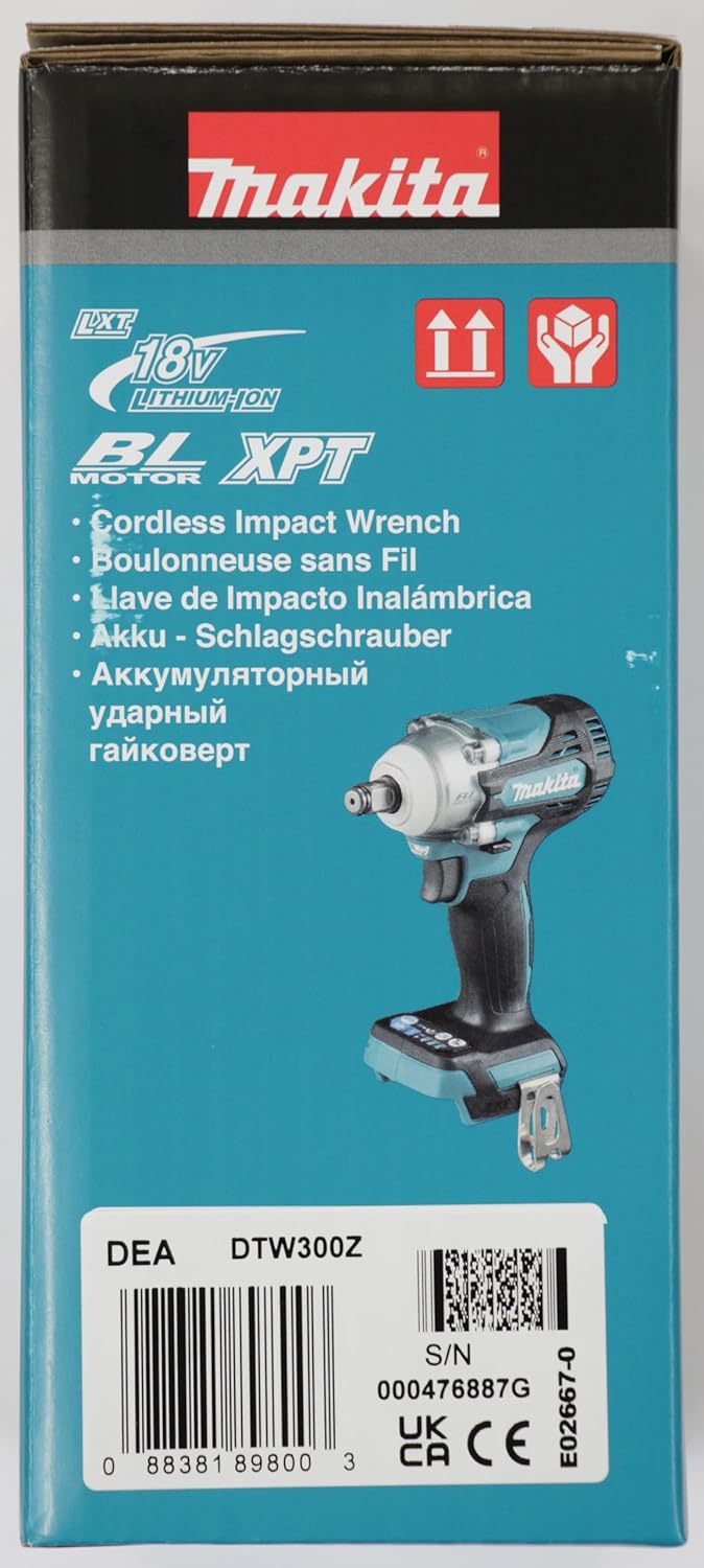 Makita 18V Brushless Impact Wrench DTW300Z β Compact Power, Body Only