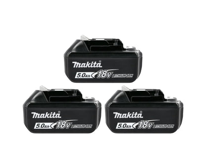 Set of 3 Makita BL1850 LXT 18V 5.0Ah Lithium-Ion Batteries